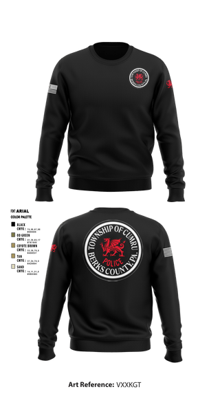 Crew Neck Sweatshirt, , Police, Teamtime, Team time, sublimation, custom sports apparel, team uniforms, spirit wear, spiritwear, sports uniforms, custom shirts, team store, custom team store, fundraiser sports, apparel fundraiser