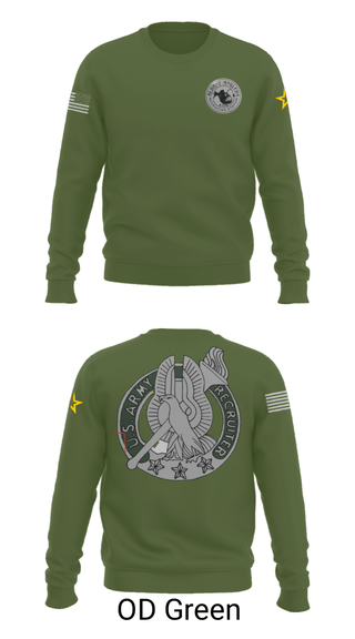 Crew Neck Sweatshirt, , Army, Teamtime, Team time, sublimation, custom sports apparel, team uniforms, spirit wear, spiritwear, sports uniforms, custom shirts, team store, custom team store, fundraiser sports, apparel fundraiser