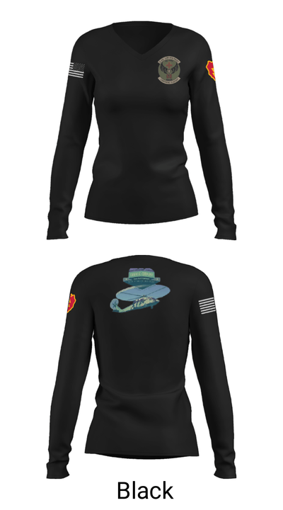C CO 3-25 Dustoff 93146032 Women's Long Sleeve V-neck Shirt - 39