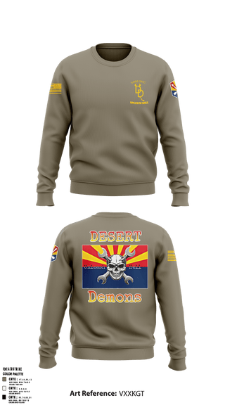 Crew Neck Sweatshirt, 3666th SMC, Army, Teamtime, Team time, sublimation, custom sports apparel, team uniforms, spirit wear, spiritwear, sports uniforms, custom shirts, team store, custom team store, fundraiser sports, apparel fundraiser