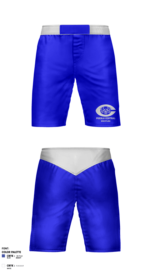 Fight Shorts, Pueblo Central High School Wrestling, Wrestling, Teamtime, Team time, sublimation, custom sports apparel, team uniforms, spirit wear, spiritwear, sports uniforms, custom shirts, team store, custom team store, fundraiser sports, apparel fundraiser