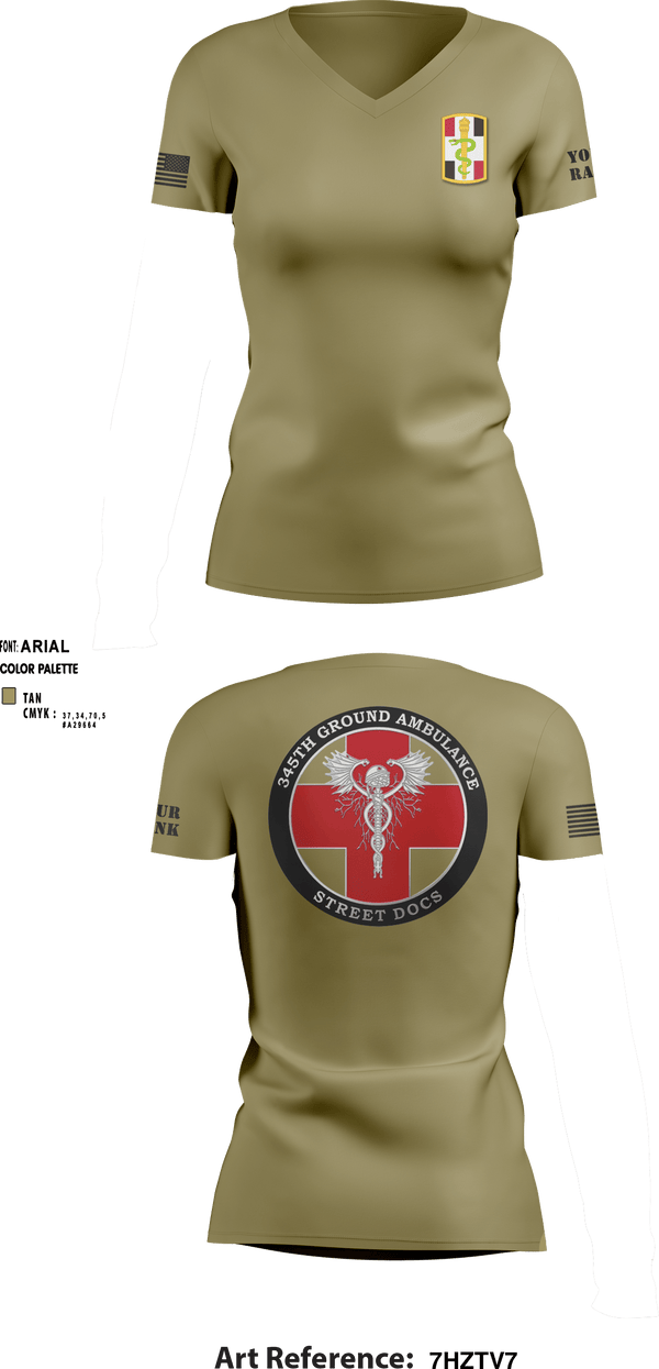 Women's Short Sleeve Vneck Shirt, , Army, Teamtime, Team time, sublimation, custom sports apparel, team uniforms, spirit wear, spiritwear, sports uniforms, custom shirts, team store, custom team store, fundraiser sports, apparel fundraiser