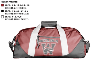 Duffle Bag, Wichita Falls High School Golf, Golf, Teamtime, Team time, sublimation, custom sports apparel, team uniforms, spirit wear, spiritwear, sports uniforms, custom shirts, team store, custom team store, fundraiser sports, apparel fundraiser