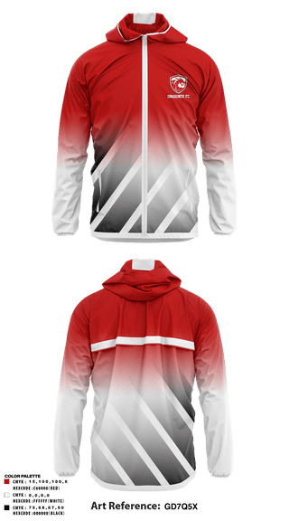 Windbreaker, Dragones FC, Men's Soccer, Teamtime, Team time, sublimation, custom sports apparel, team uniforms, spirit wear, spiritwear, sports uniforms, custom shirts, team store, custom team store, fundraiser sports, apparel fundraiser