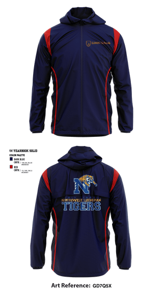 Windbreaker, Northwest Lutheran School, Spirit Store, Teamtime, Team time, sublimation, custom sports apparel, team uniforms, spirit wear, spiritwear, sports uniforms, custom shirts, team store, custom team store, fundraiser sports, apparel fundraiser