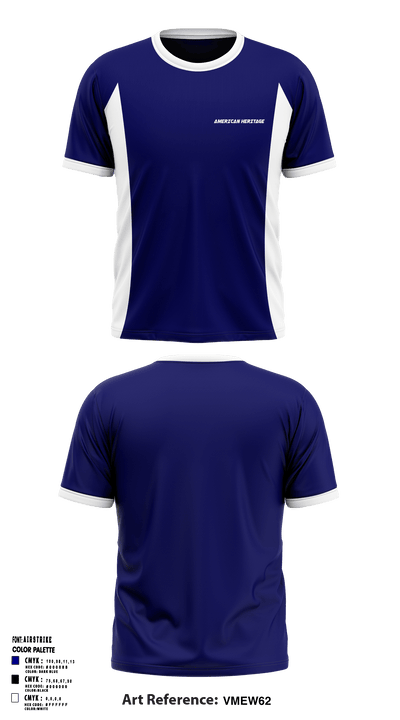 American Heritage School Boca Delray 26222567 Short Sleeve Performance Shirt - 1