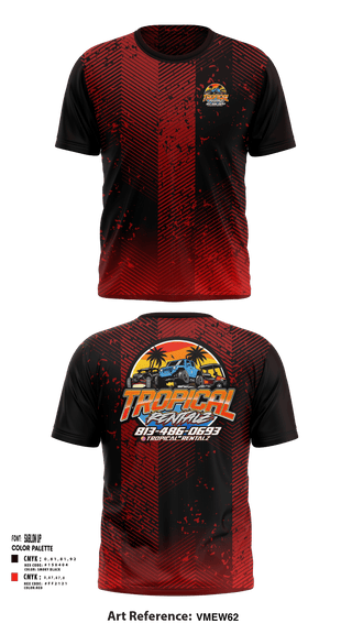 Short Sleeve Performance Shirt, Tropical Rentalz, , Teamtime, Team time, sublimation, custom sports apparel, team uniforms, spirit wear, spiritwear, sports uniforms, custom shirts, team store, custom team store, fundraiser sports, apparel fundraiser