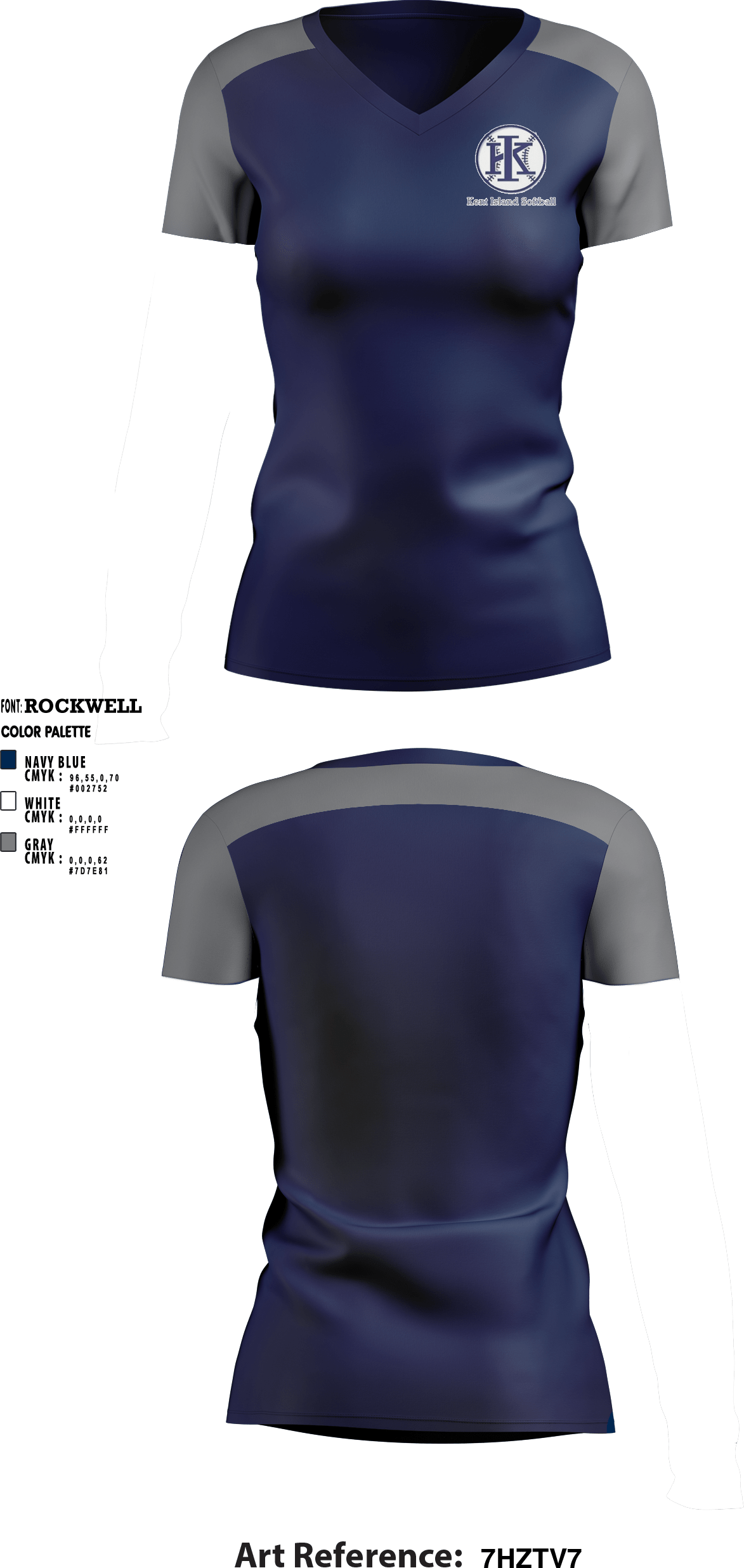 KENT ISLAND SOFTBALL Sublimated Shorts