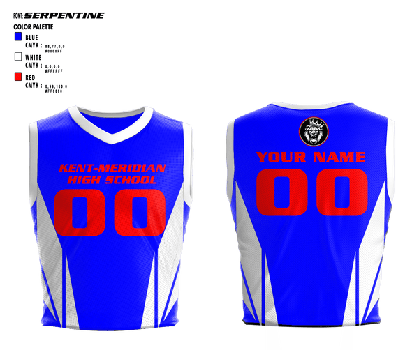 Mens Basketball Jersey, Kent-Meridian High School Basketball, Men's Basketball, Teamtime, Team time, sublimation, custom sports apparel, team uniforms, spirit wear, spiritwear, sports uniforms, custom shirts, team store, custom team store, fundraiser sports, apparel fundraiser