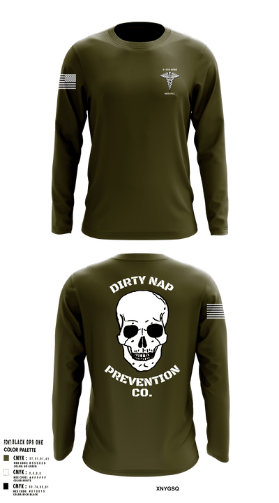 2-319th AFAR MED PLT 63035658 Long Sleeve Performance Shirt - 1