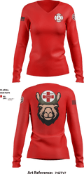 Alpha Company, WBAMC 94187438 Women's Long Sleeve V-neck Shirt - 11