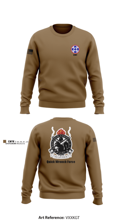 380th Quartermaster Company 2505510 Crew Neck Sweatshirt - 2