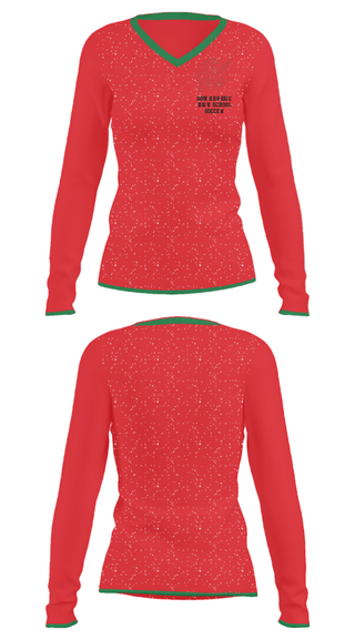 Women's Long Sleeve Vneck Shirt, Southbridge High School Soccer, Men's Soccer, Teamtime, Team time, sublimation, custom sports apparel, team uniforms, spirit wear, spiritwear, sports uniforms, custom shirts, team store, custom team store, fundraiser sports, apparel fundraiser