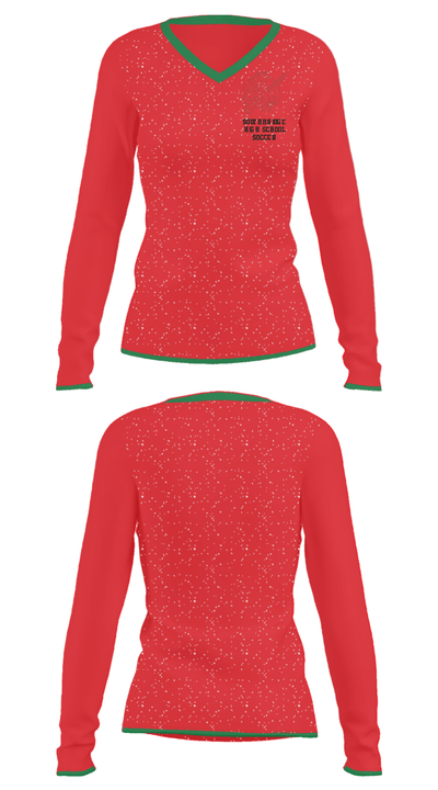 Southbridge High School Soccer 96743745 Women's Long Sleeve V-neck Shirt - 25
