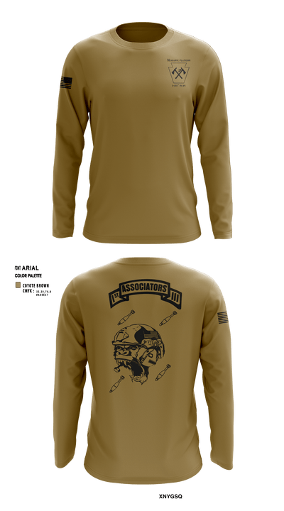 1-111th IN BN ** 38506759 Long Sleeve Performance Shirt - 8