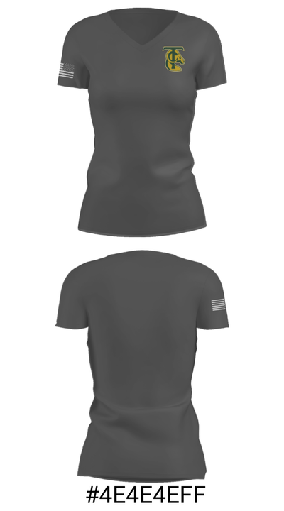 Temple City High School Volleyball 8349328 Women's Short Sleeve V-neck Shirt - 16