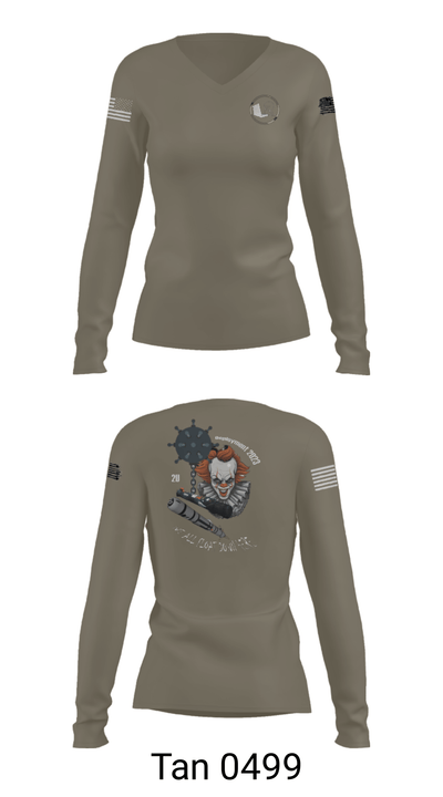 Mobile unit 2 64041633 Women's Long Sleeve V-neck Shirt - 40