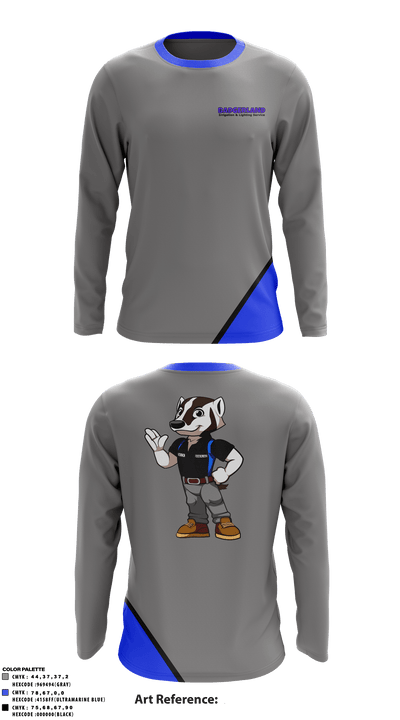 Badgerland Irrigation and Lighting Service 64903561 Long Sleeve Performance Shirt - 1