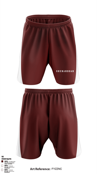 Shenandoah High School 71129367 Athletic Shorts With Pockets - 1