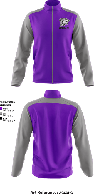 Fleece Jacket, Heritage High School, Spirit Store, Teamtime, Team time, sublimation, custom sports apparel, team uniforms, spirit wear, spiritwear, sports uniforms, custom shirts, team store, custom team store, fundraiser sports, apparel fundraiser