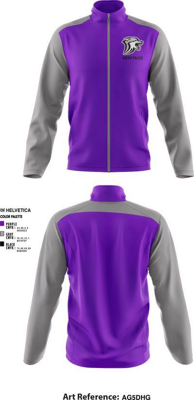 Heritage High School 74162806 Fleece Jacket - 1