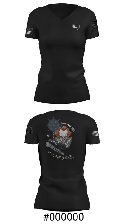 Mobile unit 2 64041633 Women's Short Sleeve V-neck Shirt - 19