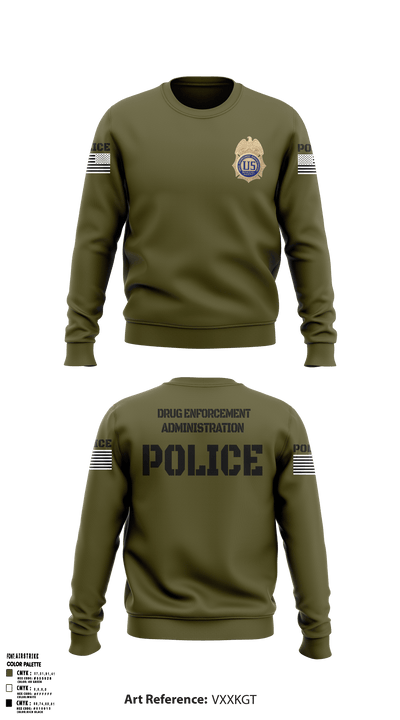 DEA Enforcement Group 46 13099367 Crew Neck Sweatshirt - 52