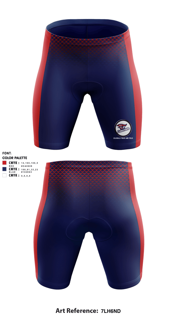 Men's Compression Shorts, Colonials Track and Field, Track & Field, Teamtime, Team time, sublimation, custom sports apparel, team uniforms, spirit wear, spiritwear, sports uniforms, custom shirts, team store, custom team store, fundraiser sports, apparel fundraiser