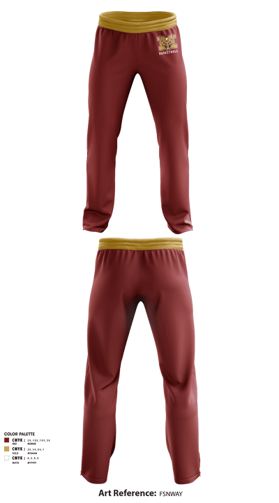 Marion High School Basketball 61847895 Sweatpants - 1