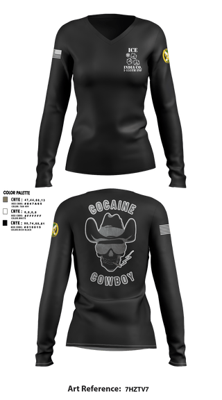 Women's Long Sleeve Vneck Shirt, , Army, Teamtime, Team time, sublimation, custom sports apparel, team uniforms, spirit wear, spiritwear, sports uniforms, custom shirts, team store, custom team store, fundraiser sports, apparel fundraiser