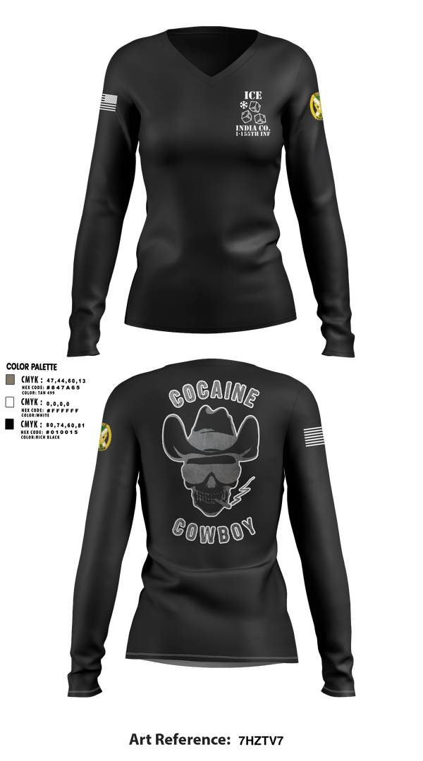 Women's Long Sleeve Vneck Shirt, , Army, Teamtime, Team time, sublimation, custom sports apparel, team uniforms, spirit wear, spiritwear, sports uniforms, custom shirts, team store, custom team store, fundraiser sports, apparel fundraiser