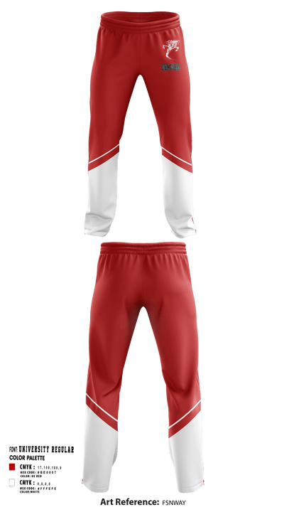 Eureka High School Football 37103980 Sweatpants - 1