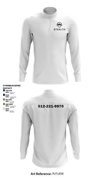 Quarter Zip Jacket, Stealth customs, , Teamtime, Team time, sublimation, custom sports apparel, team uniforms, spirit wear, spiritwear, sports uniforms, custom shirts, team store, custom team store, fundraiser sports, apparel fundraiser