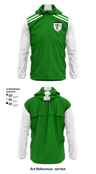 Thatcher High School Soccer 81809705 Windbreaker - 1