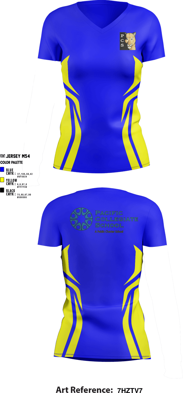 Women's Short Sleeve Vneck Shirt, Pacific Collegiate High School Soccer, Women's Soccer, Teamtime, Team time, sublimation, custom sports apparel, team uniforms, spirit wear, spiritwear, sports uniforms, custom shirts, team store, custom team store, fundraiser sports, apparel fundraiser