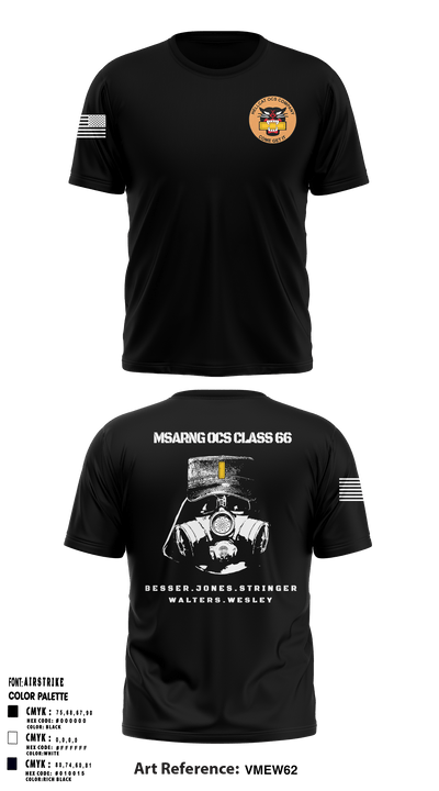 MSARNG OCS Class 66 93679555 Short Sleeve Performance Shirt - 54