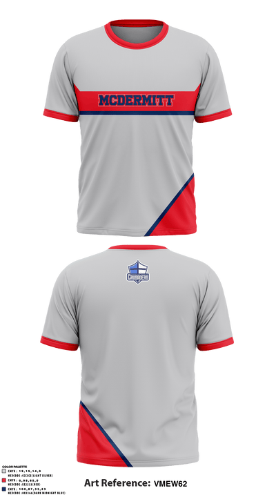 Mcdermitt High School 41606588 Short Sleeve Performance Shirt - 1