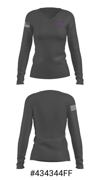 Women's Long Sleeve Vneck Shirt, South Central Calhoun High School Golf, Golf, Teamtime, Team time, sublimation, custom sports apparel, team uniforms, spirit wear, spiritwear, sports uniforms, custom shirts, team store, custom team store, fundraiser sports, apparel fundraiser