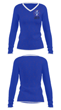 Whiteland Community High School Golf 95195862 Women's Long Sleeve V-neck Shirt - 26