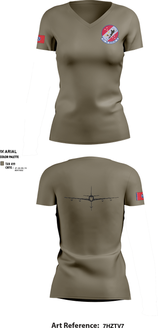 Women's Short Sleeve Vneck Shirt, 151st Air Refueling Squadron, Air Force, Teamtime, Team time, sublimation, custom sports apparel, team uniforms, spirit wear, spiritwear, sports uniforms, custom shirts, team store, custom team store, fundraiser sports, apparel fundraiser