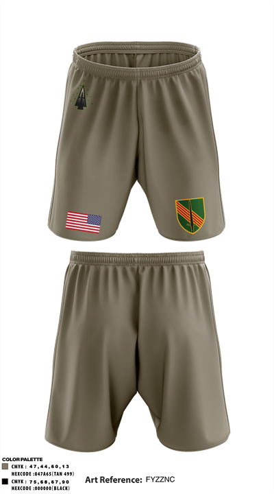 A Co, 1st BN, 4SFAB 88998967 Athletic Shorts With Pockets - 52