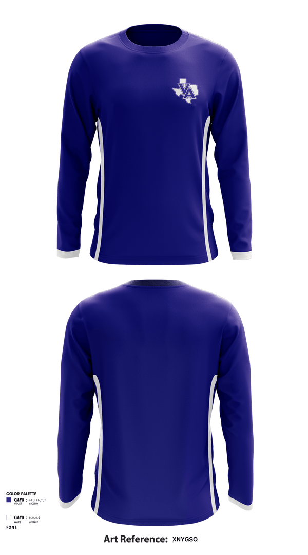 Long Sleeve Performance Shirt, VASA Panther Football, Football, Teamtime, Team time, sublimation, custom sports apparel, team uniforms, spirit wear, spiritwear, sports uniforms, custom shirts, team store, custom team store, fundraiser sports, apparel fundraiser