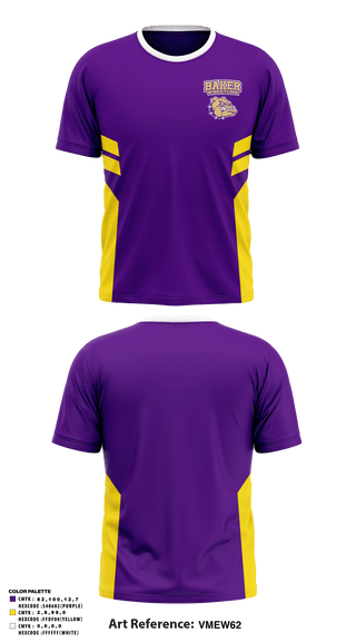 Short Sleeve Performance Shirt, Baker Middle School Wrestling, Wrestling, Teamtime, Team time, sublimation, custom sports apparel, team uniforms, spirit wear, spiritwear, sports uniforms, custom shirts, team store, custom team store, fundraiser sports, apparel fundraiser