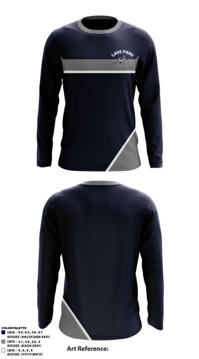 Lake Park High School 21589726 Long Sleeve Performance Shirt - 1