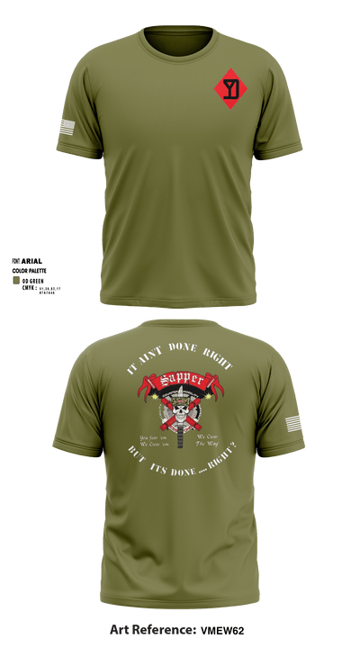 182 ENG. CO SAPPERS 11837951 Short Sleeve Performance Shirt - 17