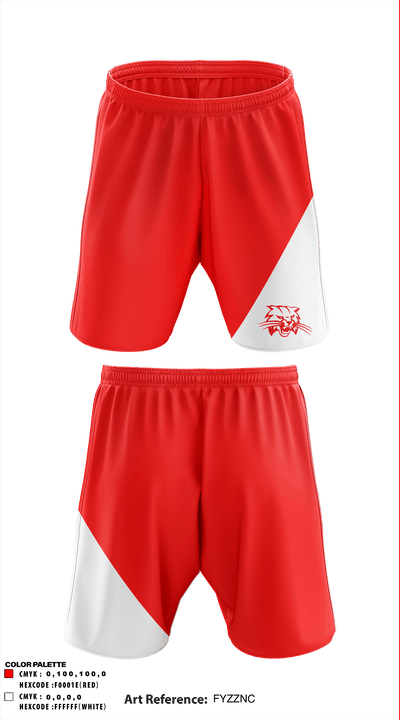 William Henry Harrison High School Cheer 60783078 Athletic Shorts With Pockets - 1