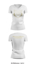 Courtyard Chuch 37286717 Women's Short Sleeve V-neck Shirt - 36
