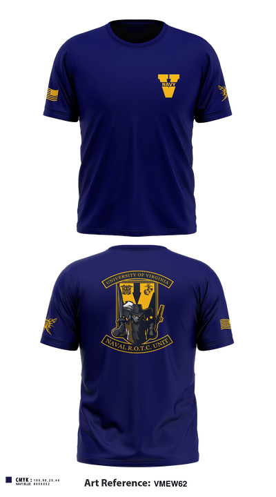 UVA NROTC 47368878 Short Sleeve Performance Shirt - 1