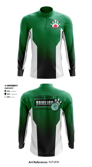 Quarter Zip Jacket, Greeneville Bowling, Bowling, Teamtime, Team time, sublimation, custom sports apparel, team uniforms, spirit wear, spiritwear, sports uniforms, custom shirts, team store, custom team store, fundraiser sports, apparel fundraiser