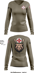Alpha Company, WBAMC 94187438 Women's Long Sleeve V-neck Shirt - 2